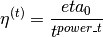 \eta^{(t)} = \frac{eta_0}{t^{power\_t}}